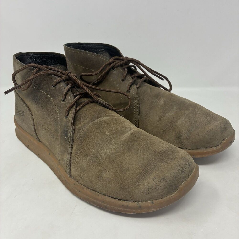 Danner Boots Mens 10 D Pilgrim Chukka Bracken Leather Shoes Brown Suede 37641